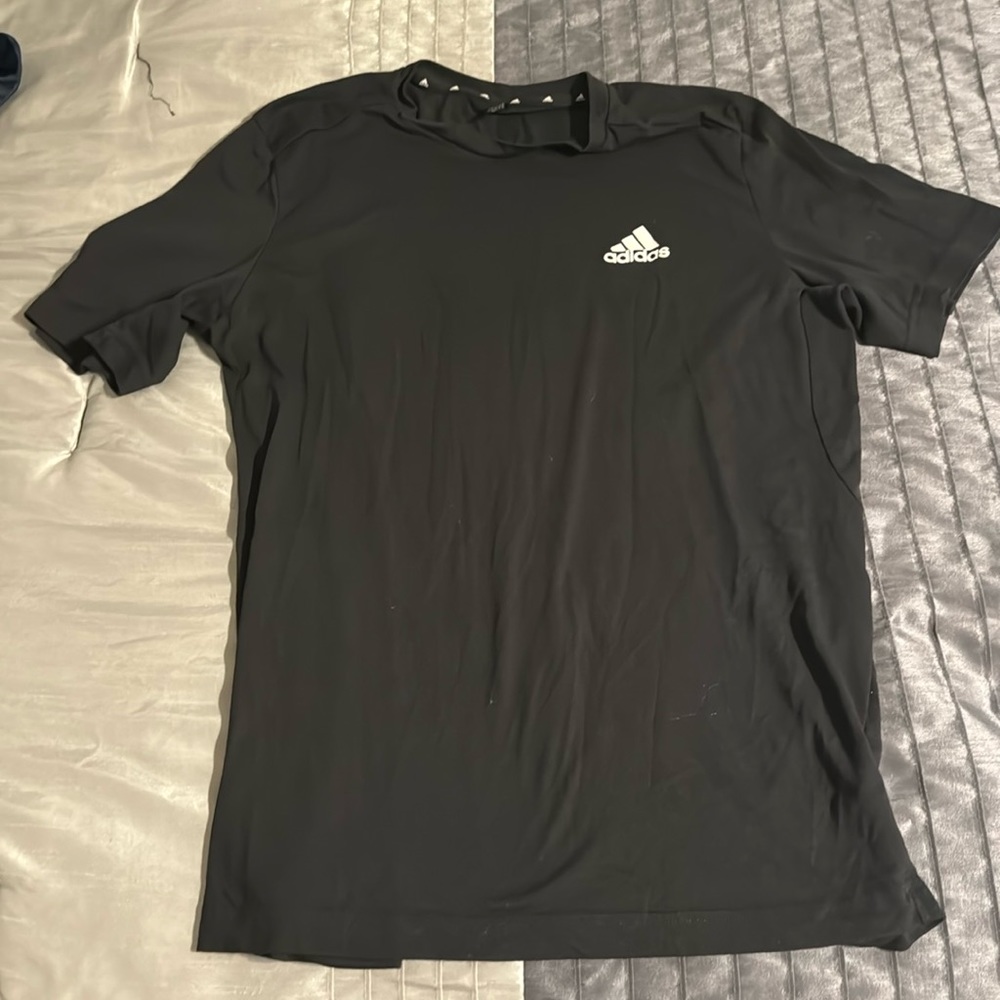 Adidas, T-shirt, large, black shirt